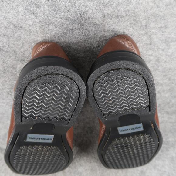 Johnston & Murphy Shoes Mens 9.5 Derby Oxford Leather Sheepskin Split Toe Brown main image 11